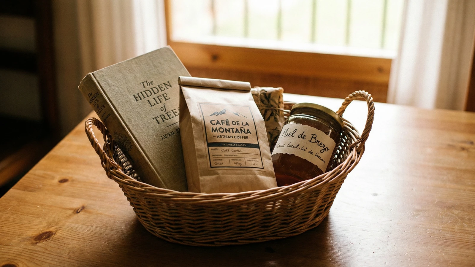 Empaquetado artístico de regalo en color turquesa