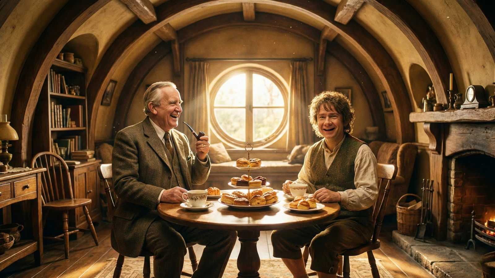 Mesa con libros y manuscritos para lecturas seleccionadas