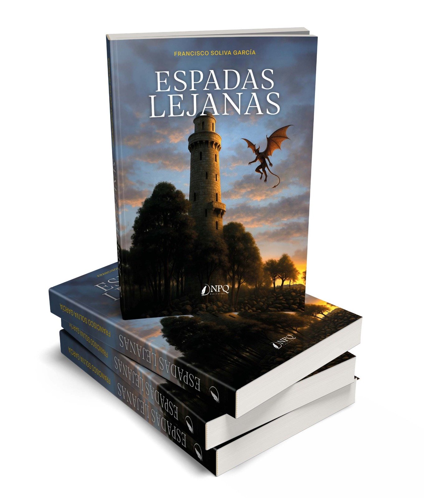 Mockup físico de Espadas Lejanas